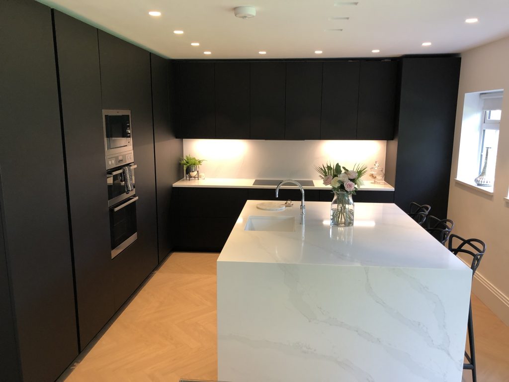 Dark Kitchen, Black Kitchen, Matt Black Kitchen, Kitchen, Black