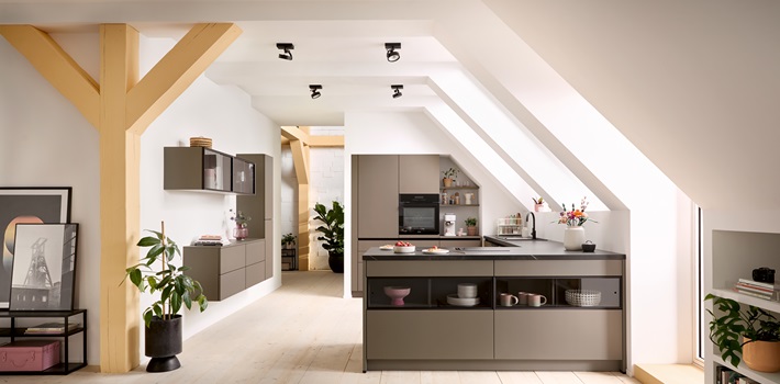 Sepia Brown kitchen by Schuller