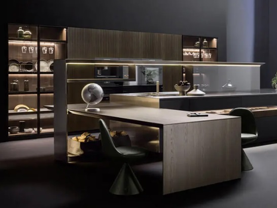 Handle less modern kitchen